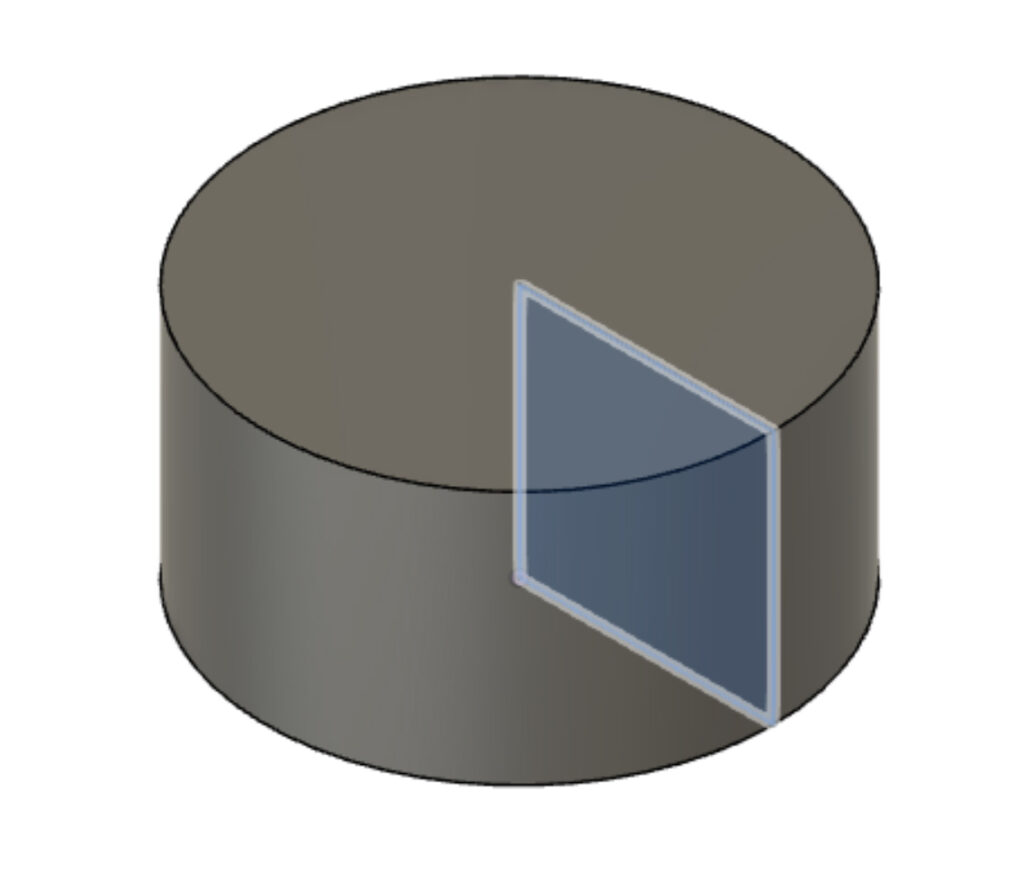 A sketch of a square in Fusion 360 revolved 360 degrees over the Z axis, Northeastern Makerspaces