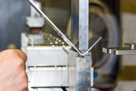 Bending metal in a box and pan brake