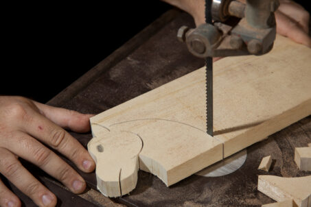 Cutting a shape out on a band saw