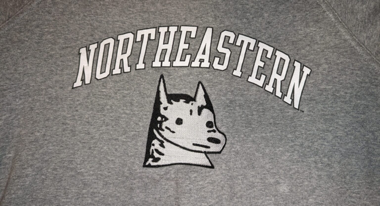 Embroidered Northeastern Sweatshirt