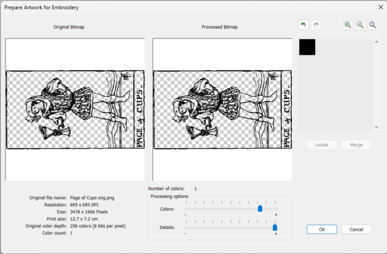 Embroidery User Guide: Using Hatch Auto Digitize - Northeastern Makerspaces