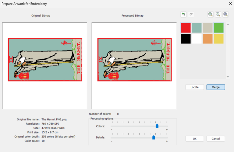 Embroidery User Guide: Using Hatch Auto Digitize - Northeastern Makerspaces