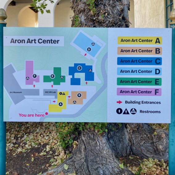 Map of the Aron Art Center