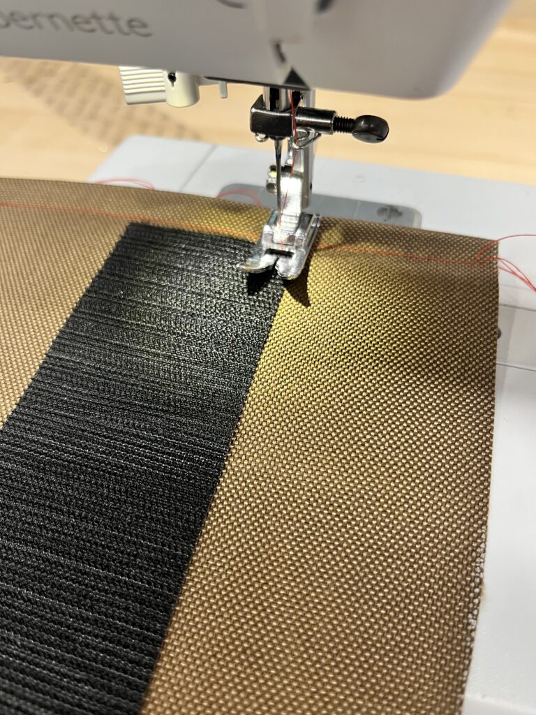 sewing velcro to fabric