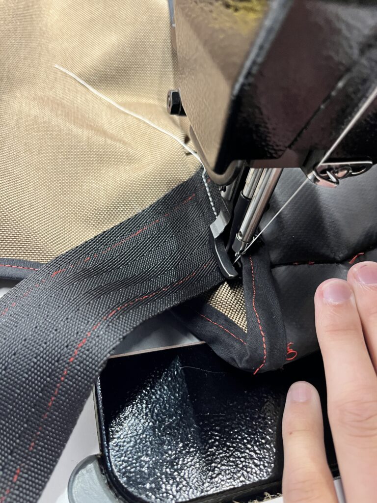 sailrite being used on bag