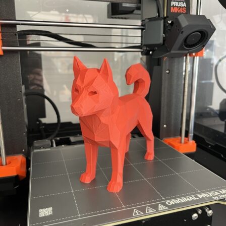 a 3D printed dog