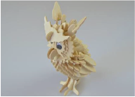 Owl Model made of Balsa Wood
