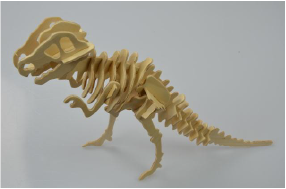 Balsa Model of Tyrannosaurus Skeleton