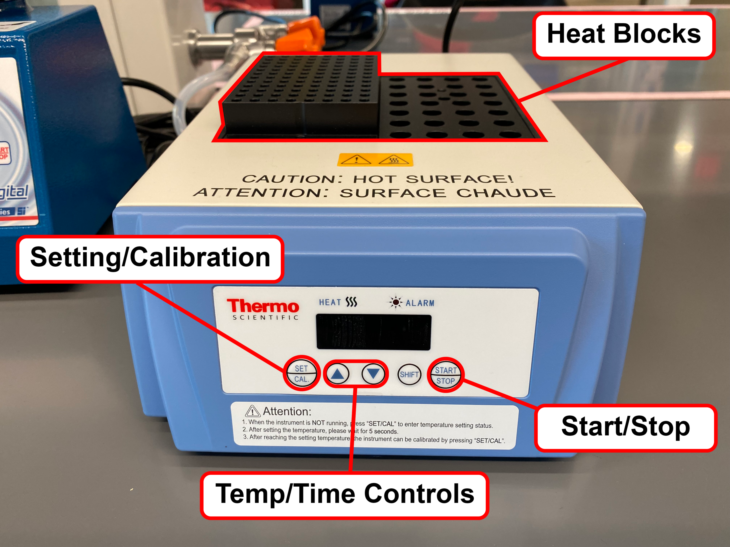 Thermo Scientific digital dry bath in the Wet Lab Makerspace